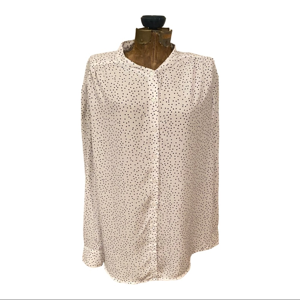 TIME & TRU POLKA DOT BLOUSE